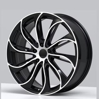 Usine directe 20 22 26 jantes en alliage 4/5x100 ET40 CB66.6 roues de voiture de tourisme à peinture complète pour jante Fisker Ocean DODGE Caliber