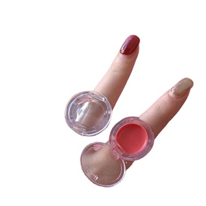 Vaso de acrílico reutilizable con tapa para pegamento, pigmentos y dedos, para uso profesional en estudio de PMU y microblading de pestañas. - Product Image 1