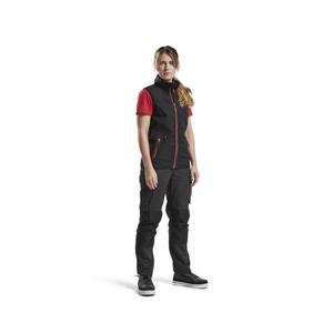 BLAKLADER - 385125169956XL Chaleco Softshell Mujer Negro/Rojo-EAN 7330509647769 CHAQUETAS DE TRABAJO CHAQUETAS SOFTSHELL DE VERANO - Product Image 3