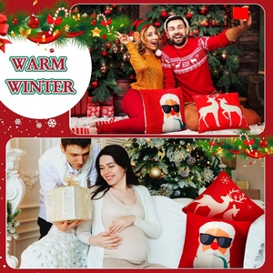 Customize Graphene Heated Lumbar Support Pillow <b>USB</b> <b>Heating</b> 5 Heat Settings Anti-Dust Mite Removable Washable Christmas Pillow - Product Image 4