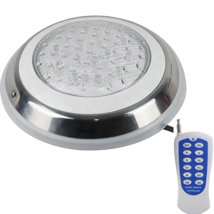 Remote Control AC 12 Volt Underwater IP68 Waterproof Swimming Led Rgb Pool Light Submersible Lamp