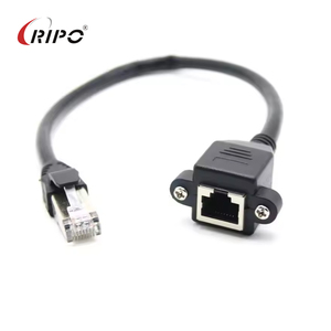 Cable de extensión LAN de montaje en panel macho a hembra RJ45 blindado Cat5e/Cat6 1M-50m - Product Image 6