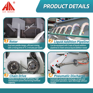 Mezclador de paletas de doble eje de alta eficiencia-Equipo de producción de piensos premezclados para cerdos, ganado y ovejas - Product Image 6