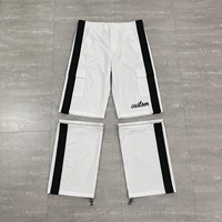 Pantalon de survêtement décontracté en coton personnalisé Guangzhou Shangshang, avec broderie et patchs, pantalon cargo camouflage détachable