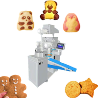 Ligne de machines automatiques pour la fabrication de mini biscuits au pain d'épices, machine à encrustation de biscuits en forme d'ours à découpe filaire, composant moteur principal pour l'industrie alimentaire