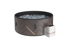 Spa gonflable portable en PVC à haut débit, 180 jets d'air - Massage puissant par bulles, <span class=keywords><strong>pompe</strong></span> 15 GPM, capacité de 50 à 59 gallons - Product Image 3
