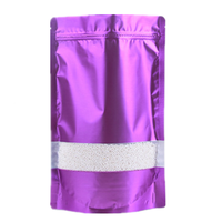 Fabriek Verkoop Matte Aluminiumfolie Tas Raam Zip Lock Lege Gedroogde Voedsel Fruit Thee Pakket 18X26Cm