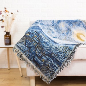 100% Cotton Dệt Bông Ném Jacquard Mink Chăn - Product Image 3