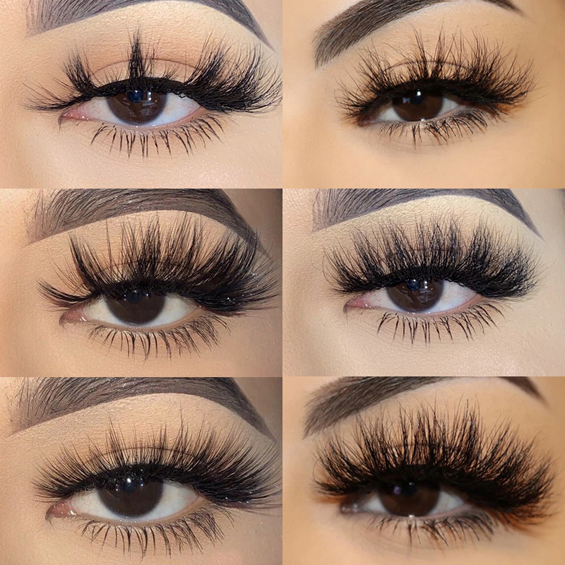Échantillon gratuit En Gros Faux Cils De Vison Marque Privée Dramatique Faux Vison Cils 3D 4D 5D 6D Faux Vison Cils