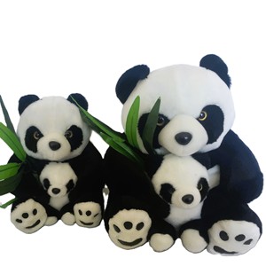 Morbido Peluche Gigante di <span class=keywords><strong>Panda</strong></span>, <span class=keywords><strong>Panda</strong></span> Bianco e Nero con Stampa di Bambù e Zampe, Peluche <span class=keywords><strong>da</strong></span> Collezione per Bambini, Miglior Regalo per le Feste - Product Image 3