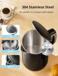 Hervidor de Agua Eléctrico de Doble Pared, Totalmente Automático, de 1.8 Litros, con Opción de Varios Colores, para Uso Doméstico - Product Image 2