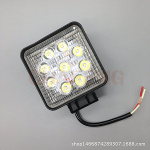 ไฟ LED ทำงานกลางคืน 27W 10-30V DC สีขาวเย็น สำหรับรถก่อสร้าง รถยก รถออฟโรด ไฟสปอตไลท์ ไฟส่องสว่างด้านบน สว่างมาก - Product Image 4