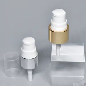 24/410 24/415 Gouden Flessen Aluminium-Plastic Clip Pomp Spuitpomp Bedekt Flessen Perspomp Voor Glazen Crèmefles