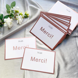 10 x 15 Cartes de remerciement en feuille d'or rose de qualité supérieure - Cartes d'insertion personnalisées pour la fidélité des clients et l'emballage de boutique - Product Image 6