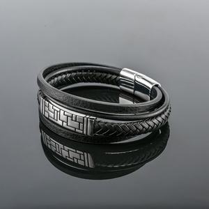 2024 Wholesale Stainless Steel Custom Logo Fashion Designer Luxury Jewelry <b>Bracelet</b> for <b>Men</b> - Product Image 4