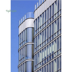 ألواح واجهات حديثة للمكتب ، نظام زجاج عاكس مزدوج - Product Image 4