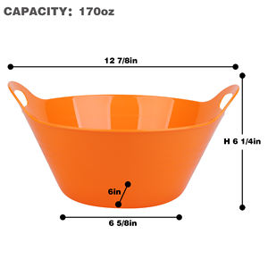 Recipientes para Aperitivos de 4.9L, Recipientes Grandes de Plástico para Servir en Fiestas, Recipientes Grandes con Asas para Cocina, Frutas, Cereales, Dulces, Ensaladas, Papas Fritas - Product Image 5