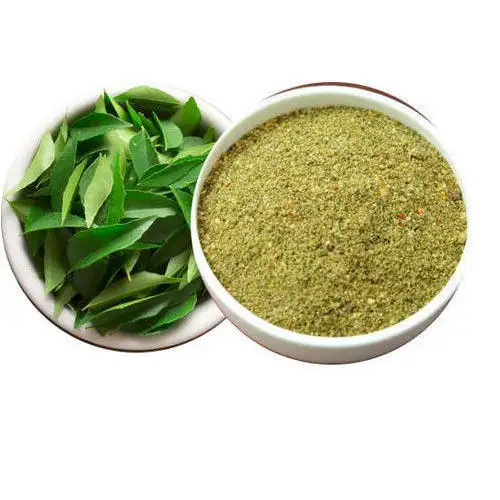 Folhas de Curry em pó para especiarias e ervas de alta demanda, ingredientes de cozinha para fornecimento mundial da Índia, folhas de Neem doce