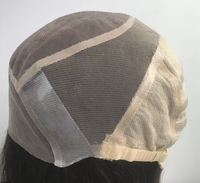Perruque médicale complète en polyskin à base mono, sur mesure, petite et grande taille, sans colle, invisible, en cheveux humains européens et chinois