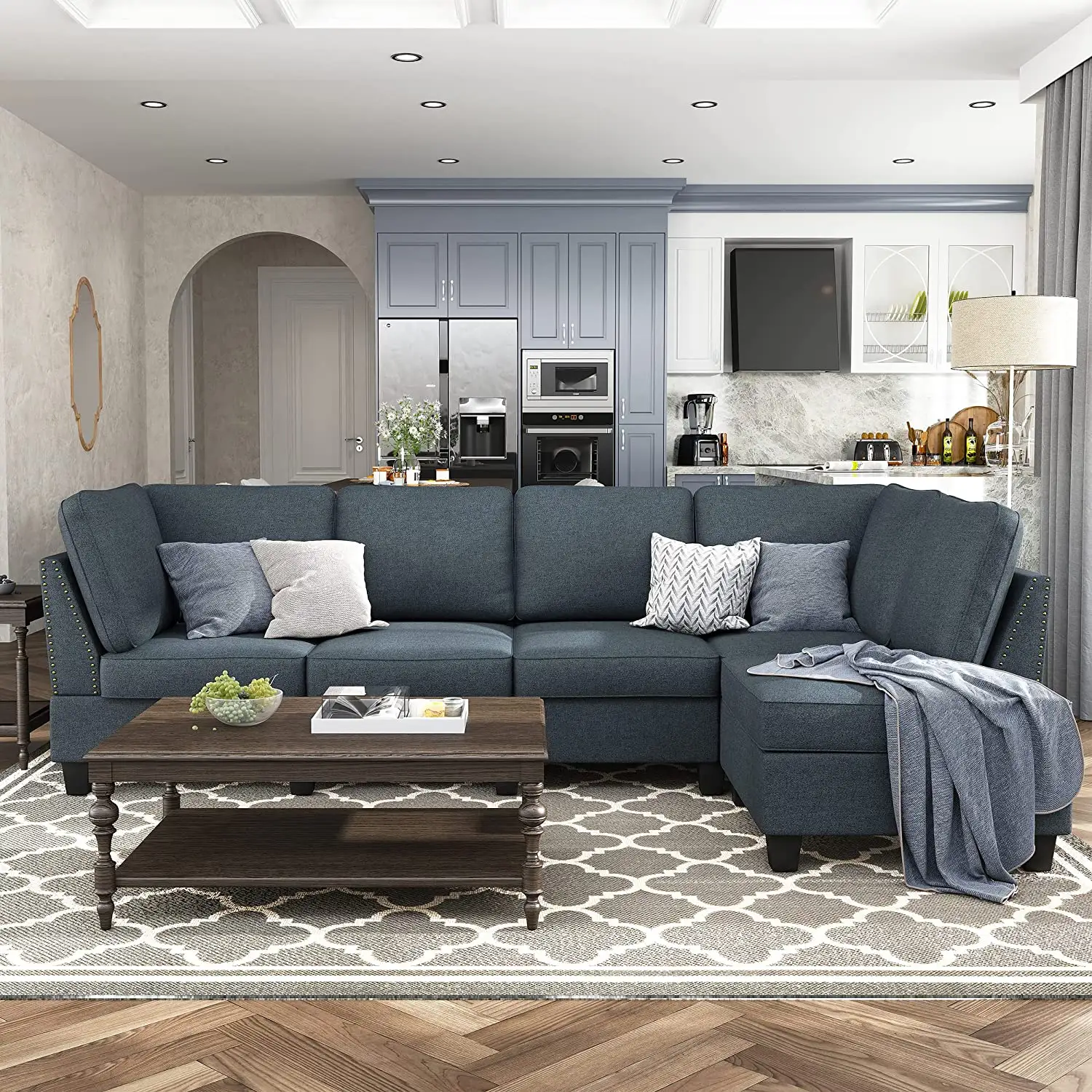 Nordic Modern Living Room Sofa Hersteller L-förmige Schnitts ofa Luxus Ecke Modular Sofa Schnitts ofa Set Möbel