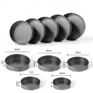 Moule à gâteau en acier au carbone pour la maison, avec fond amovible à boucle ronde, en forme de nid d'abeille, pour la cuisson - Product Image 5