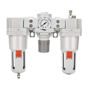 NANPU 1 "NPT Luftfilter, Regler & Schmierstoff geber (FRL) Kombi-Wasser-/Ölfallen abscheider-Manometer (0-150 psi), 5 Mikron BH