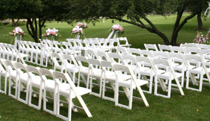 Meubles de jardin Mariage Événement Banquet Réception Blanc Plastique Pliable Pliable <span class=keywords><strong>Chaises</strong></span> Wimbledon Pour Mariage et Réception - Product Image 4