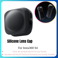 Protecteur de capuchon d'objectif pour insta 360x4 Housse en silicone pour accessoires insta360 x4