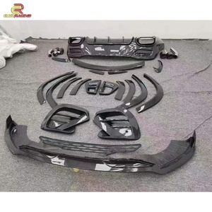Brabu Style Dry Carbon Body Kit With Front Lip Rear <b>Diffuser</b> Rear Spoiler Exhaust Tips for Mercedes Ben GLE63 AMG 2020-2022 - Product Image 2