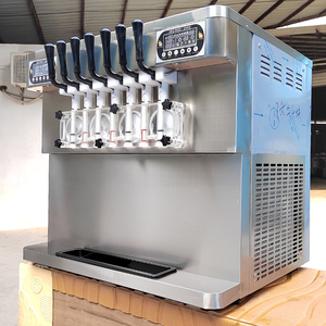CE kolice helado suave 7 sabores saveurs softeismaschine machine à crème glacée molle/machine à crème glacée au yaourt avec pré-refroidissement - Product Image 5