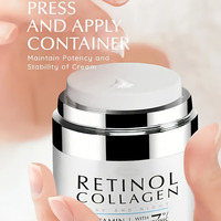 Grande Promotion Crème Visage Éclaircissante 50g au Collagène Raffermissante Anti-Imperfections Hydratante Réduit les Rides et Resserre les Pores