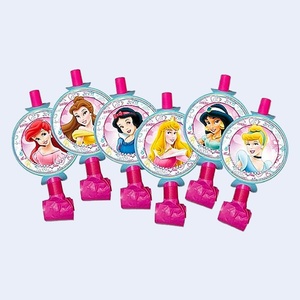 Soffiatori Disney Princess Party, 6 Pezzi, Rosa, per Feste di Compleanno per Bambini - Product Image 1