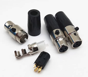 ชุดขั้วต่อมินิ XLR 3 พิน - ปลั๊กเสียงทองแดงแบบตัวเมียและตัวผู้ - คุณภาพสัญญาณสูง รบกวนต่ำ - Product Image 4