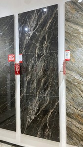 Carreaux Noir Marrón Oro Mármol Pulido Porcelana <span class=keywords><strong>Gres</strong></span> Azulejos Carreaux De Sol 60x60 Salon Azulejo De Alta Calidad - Product Image 3