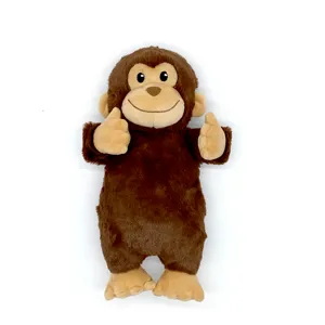 Chất Lượng Cao Funny Monkey Squeak Tương Tác Không Thể Phá Hủy Plush Đồ Chơi Con Chó Đồ Chơi