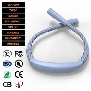 Lámpara de Lectura LED Recargable Mejorada en Forma de U, Regulable y Flexible, Luz de Lectura para Dormitorio, Tamaño Pequeño, Blanca, para Libros, para EE. UU. - Product Image 1