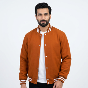 2025 Wholesale Custom <b>Men</b> Winter Jacket Custom Varsity Jacket for <b>Men</b> Bomber Plus Size Varsity Jacket For <b>Men's</b> - Product Image 1