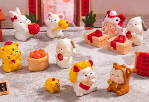 Capodanno 12 zodiaci cinesi ratto di bue di tigre di coniglio di drago di cavallo di pecora scimmia gallo di cane di maiale di scultura in resina art <span class=keywords><strong>dog</strong></span> - Product Image 5