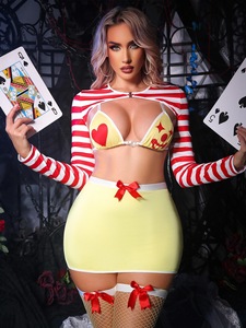 Exclusivo Transfronterizo: Lencería Retro <span class=keywords><strong>de</strong></span> Payaso Europeo y Americano, Disfraz <span class=keywords><strong>Sexy</strong></span> con Tirantes para Fiesta - Product Image 2