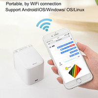 Mobiler Farbtinten-Mini-Logo-Drucker, Hand-Druckmaschine, Tragbarer WLAN A4 PrintCube Kabelloser Hand-Tintenstrahldrucker Stift
