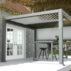 Pérgola Bioclimática de Aluminio para Exteriores con Techo Motorizado de Apertura y Cierre Eléctrico con Control Remoto - Product Image 5