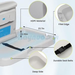 Treo tường bé thay đổi trạm thương mại bé thay đổi bảng với dây đeo an toàn tã thay đổi đơn vị làm cho mỗi mẹ hạnh phúc - Product Image 2