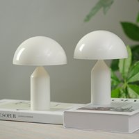 Lampe de nuit LED en forme de champignon portable, alimentée par batterie, lampe de table décorative, commande tactile, changement de couleur, lampe de bureau