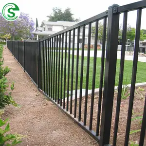 Security Fence Design Wholesale Price Galvanized Steel Tube Mesh Panel Metal Fence/gate