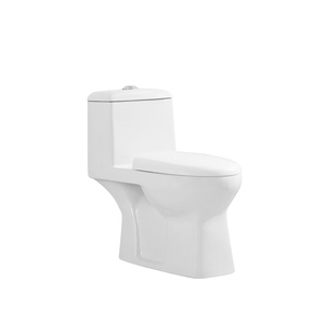 Nouvelle conception <span class=keywords><strong>de</strong></span> toilette monobloc en céramique / WC / WC à double chasse avec abattant à fermeture douce et hauteur confortable pour la maison et l'hôtel - Product Image 1