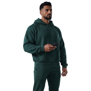 Boxy fit Heavy <b>weight</b> <b>Blank</b> Hoodies Custom puff printing Oversized cotton Hoodies for high quality Custom Hoodies - Product Image 1