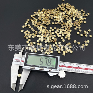 เฟืองทองแดง 12 ฟัน ขนาด 5.78 มม. ความแม่นยำสูง สำหรับใช้งานกับแกนมอเตอร์ - Product Image 1