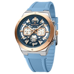 REWARD 832257 Fashion <b>Men's</b> Quartz <b>Watch</b> Multi Functional Automatic Date Chronograph Casual Silicone Strap <b>Watches</b> <b>for</b> <b>Man</b> - Product Image 1
