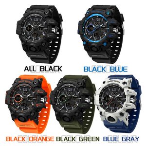 SANDA S6021 นาฬิกาสปอร์ตกลางแจ้งสำหรับผู้ชายทันสมัย ​​นาฬิกาข้อมือกันน้ำแบบมัลติฟังก์ชั่นพร้อมระบบเตือนภัย - Product Image 3