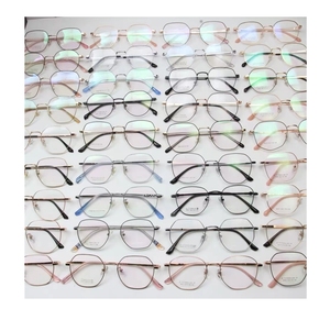 Hàn Quốc phong cách retro quang khung Cổ Phiếu giải phóng mặt bằng kim loại kính titan Kính mắt Frames hỗn hợp - Product Image 2